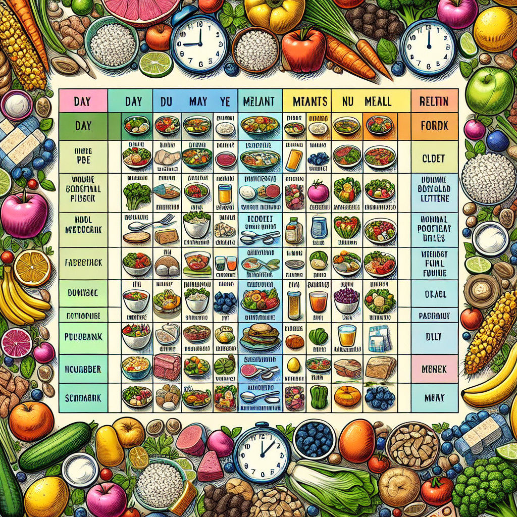 Cara Praktis Menyusun Daftar Menu Makanan Sehat untuk 1 Minggu